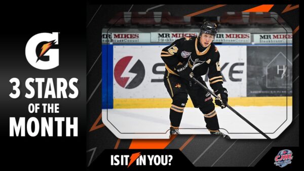 PENDY NAMED CJHL 1ST STAR OF THE MONTH FOR NOVEMBER