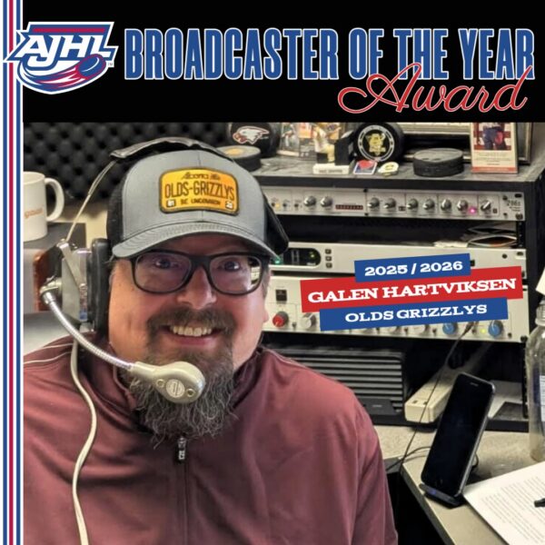 GALEN HARTVIKSEN NAMED BROADCASTER OF THE YEAR